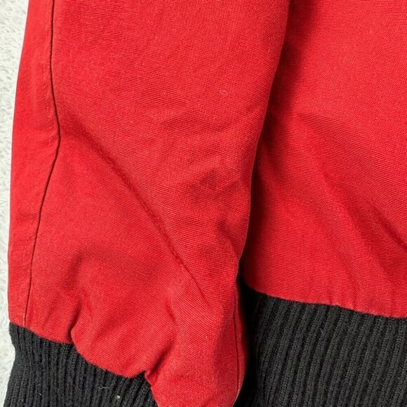 Moose knuckles Red Bomber Jacket Women’s Size L - Picture 15 of 16